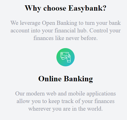 EasyBank Landing Page